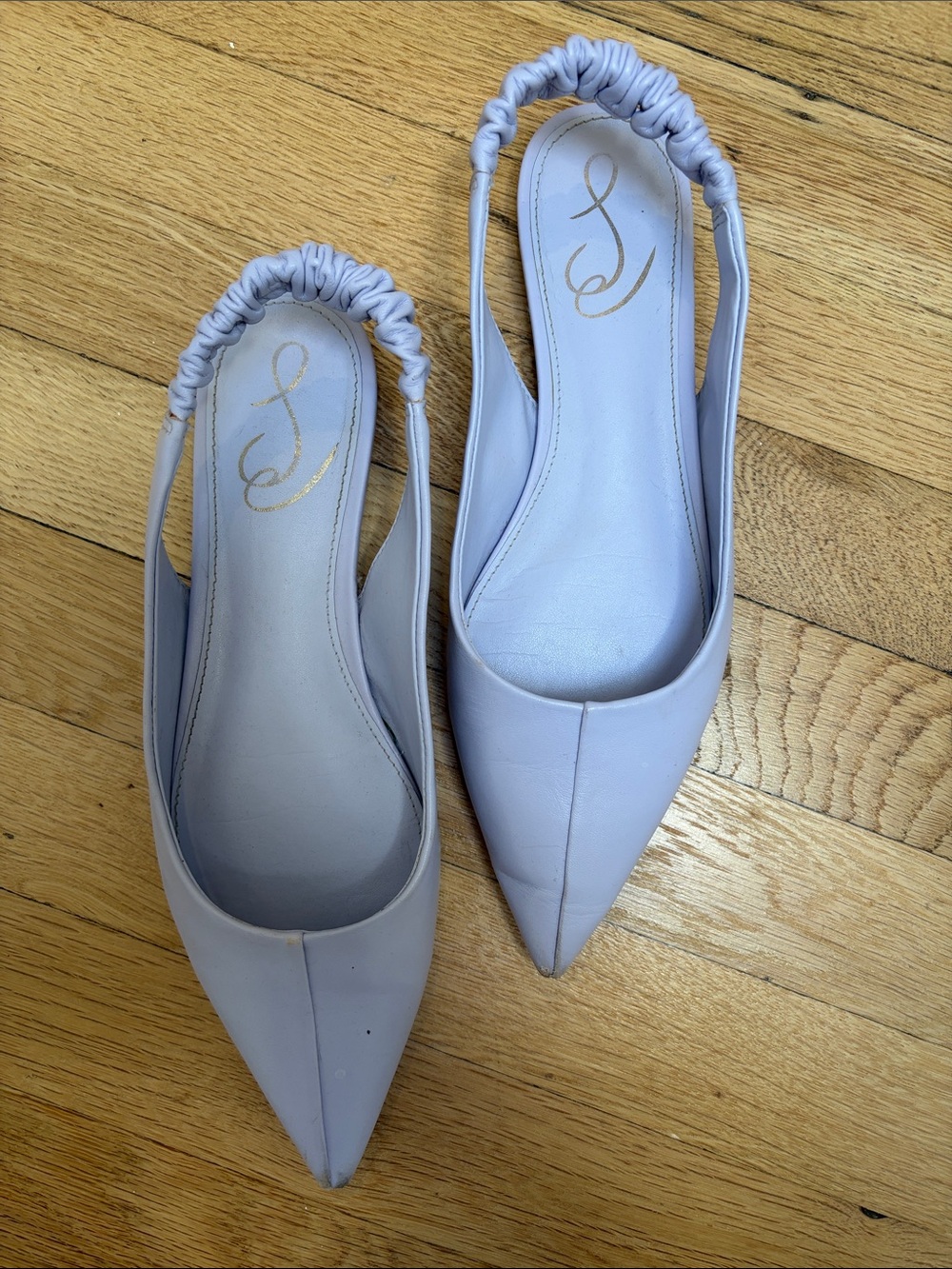 Sam Edelman pointed flats in lavender